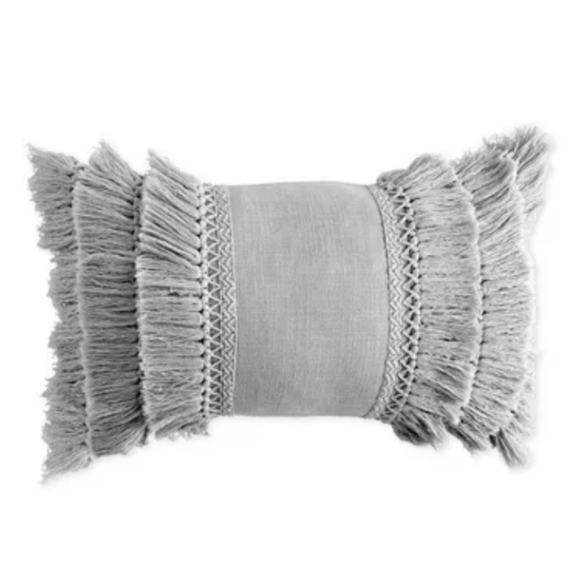 🛑🛑SOLD🛑🛑Peri Home 12" x 18" Fringe Deco Pillow - Picture 2 of 6